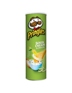 Pringles Sour Cream & Onion Potato Chips 134g x 12