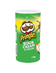 Pringles Sour Cream & Onion Potato Chips 53g x 12