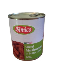 D'amico Mushrooms Sliced In Butter Sauce 800g x 1