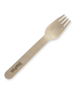 Biopak Wooden Forks 16cm Wax Coated 100 Pack x 1
