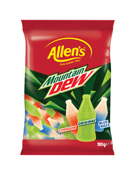 Allens Moutain Dew Jellies 170g x 12