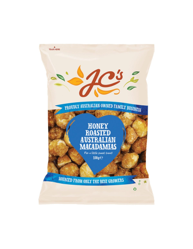 Jc's Australian Macadamias Honey 100g x 12