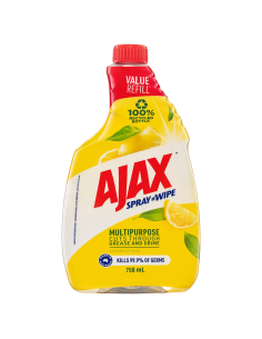 Ajax Srpay n'Wipe Lemon Refill 750ml x 1