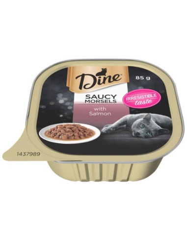 Dine Salmon In Seafood Sauce Wet Cat Food 85g x 14