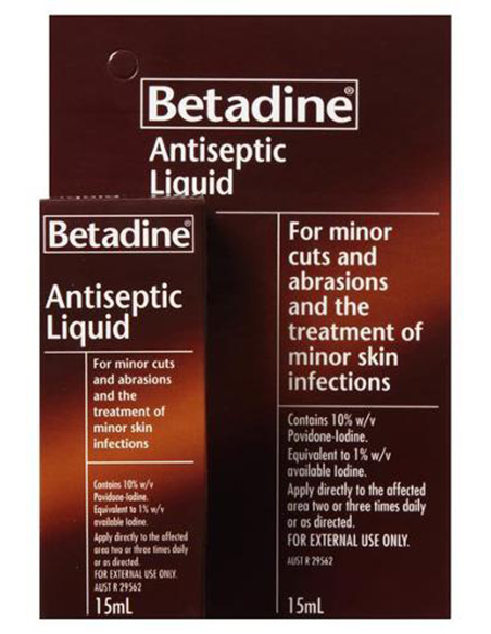 Betadine Antiseptic Liquid 15ml x 1