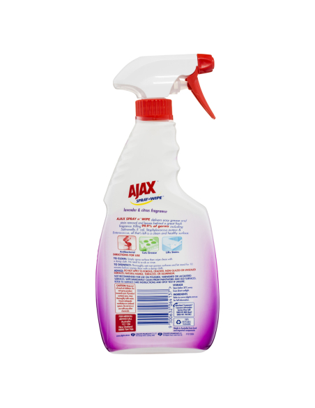 Ajax Spray N Wipe Lavender and Citrus Trigger 500ml x 1