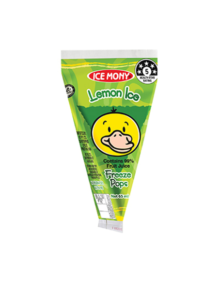 Ice Mony Lemon Ice Freeze Pops 65ml x 72