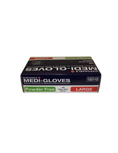 Workplace Gloves Vinyl Clear Large Powder Free 100 Pack x 1
