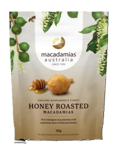 Macadamias Australia Macadamia Nuts Honey Roasted 110g x 8