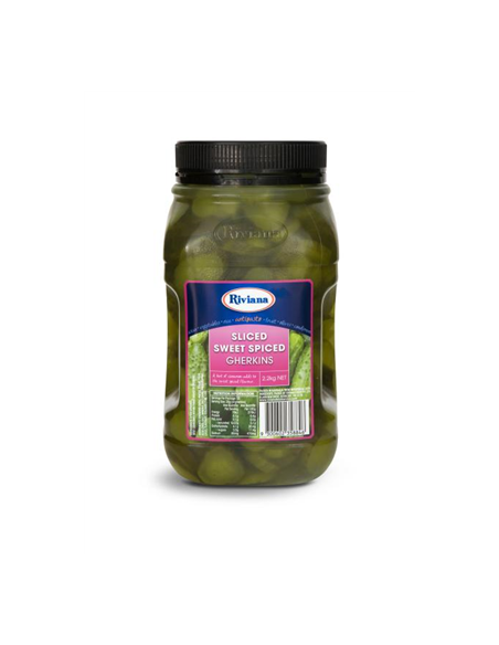 Riviana Gherkins Sliced Sweet Spiced 2.2kg x 1