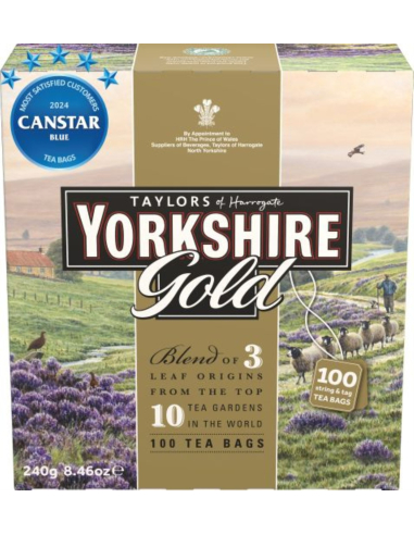 Talyors Of Harr Yorkshire Gold Tea Bags 100 Pack x 1