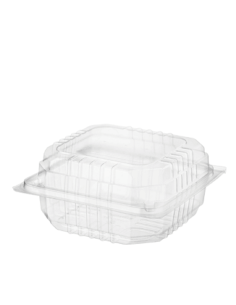 Cast Away Clear Burger 130 by 125 by 65 mm (Ebyternal) 120 by 120 by 65 mm (Internal) Pack x 250