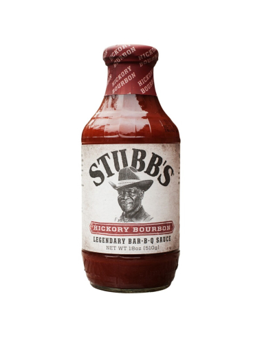 Stubbs Hickory Bourbon BBQ Sauce 510g x 1