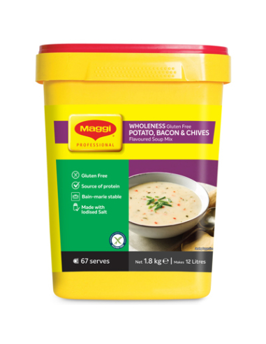 Maggi Soup Potato Bacon & Chive Wholeness Gluten Free 1.8kg x 1