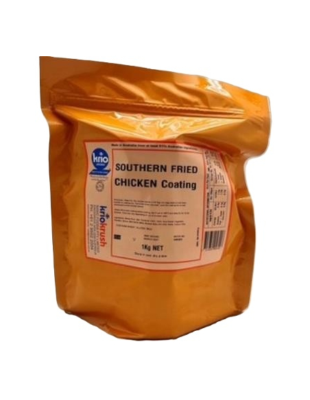 Krio Krush Coating Mix Southern Fried Chicken Msg Free 1kg x 1