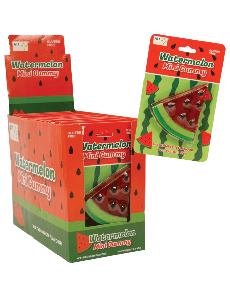 AIT Watermelon Mini Gummy 45g x 12