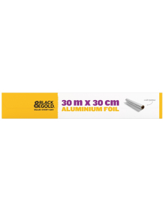 Black & Gold Foil 30m x 1
