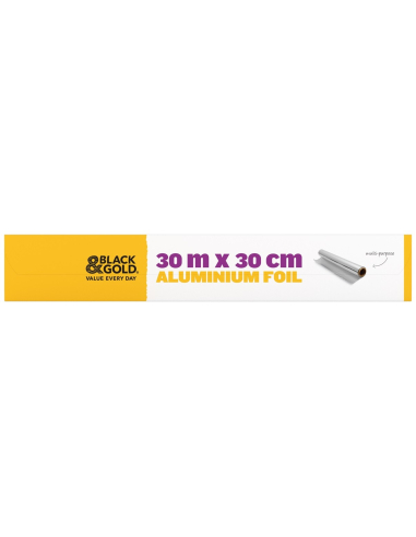 Black & Gold Foil 30m x 1