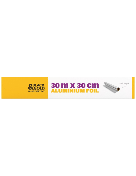 Black & Gold Foil 30m x 1