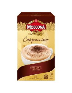 Moccona Cappuccino Coffee Sachet 10 Pack x 1