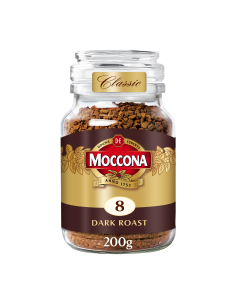 Moccona Freeze Dried Dark Roast Coffee 200g x 1