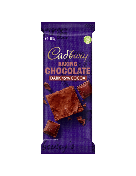 Cadbury Dark Baking Chocolate 180g x 1