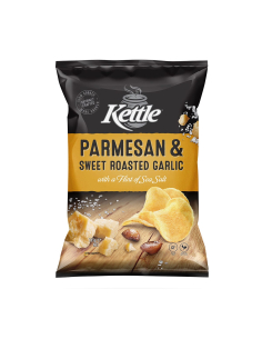 Kettle Potato Chips Parmesan & Sweet Roasted Garlic 165g X 12