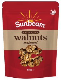 Sunbeam Nuts Australian Natural Walnuts 160g x 1