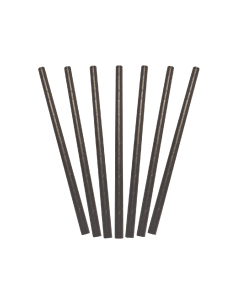 Cast Away Paper Cocktail Straws Black 135mm by 6 mm 5 mm bore x 1
