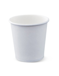 Cups Paper 118ml 4oz Single Wall White Detpak x 50