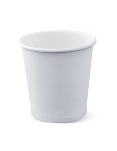 Cups Paper 118ml 4oz Single Wall White Detpak x 50