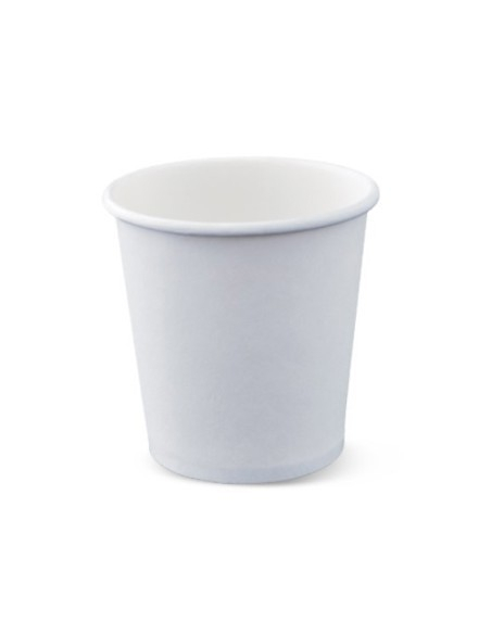 Cups Paper 118ml 4oz Single Wall White Detpak x 50