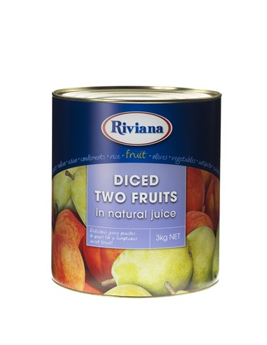 Riviana Two Fruits In Natural Juice South Afrix 1 3kg x 1