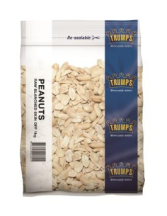 Trumps Peanuts Blanched Raw 1kg x 1