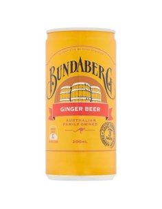 Bundaberg Drink Ginger Beer Cans 200ml x 24