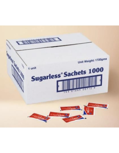 Sugarless Sweetener Sachets 1000 Pack x 1