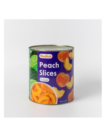Dewfresh Peaches Sliced In Juice 3kg x 1