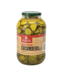 Sandhurst Cucumbers Sweet & Sour Bread & Butter Style 2kg x 1