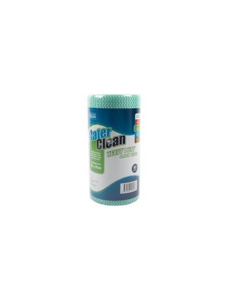 Cater Clean Wipes x 1 Heavy Duty Green 50 by 30cm 90 Pack x 1