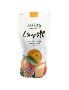 Barkers Compote Peach Mango & Passionfruit 1kg x 1