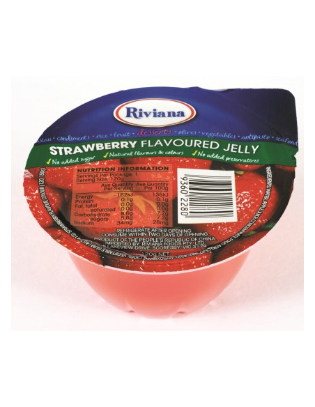 Riviana Jelly Strawberry Cups 120g x 12