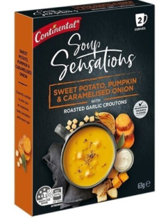 Continental Soup Cup-a Sweet Potato Pumpkin Caramelised Onion 2 Cup Pack x 7