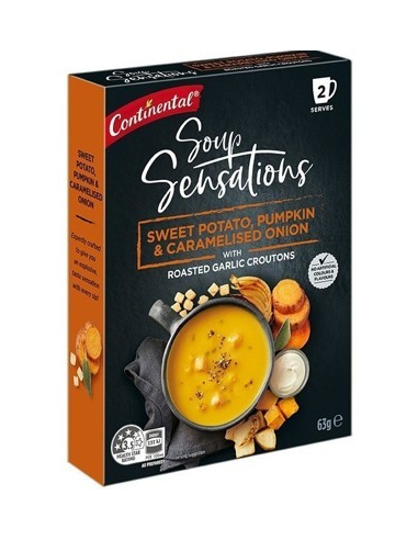 Continental Soup Cup-a Sweet Potato Pumpkin Caramelised Onion 2 Cup Pack x 7