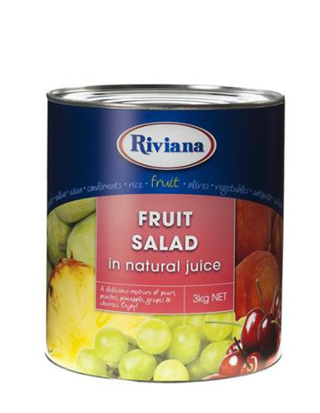 Riviana Foods Fruit Salad In Natural Juice 3kg x 1