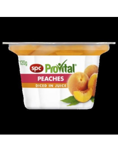Spc Provital Snack Pack Peaches Diced In Natural Juice 120g x 24