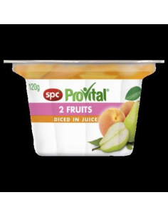 Spc Provital Snack Pack Two Fruits Diced In Natural Juice 120g x 24