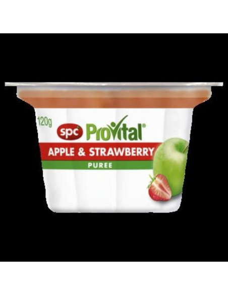 Spc Provital Snack Pack Apple & Strawberry Puree 120g x 24