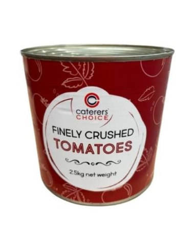 Caterers Choice Tomatoes Crushed Finely 2.5kg x 1
