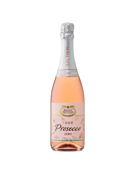 Brown Brothers Wine Prosecco Rose Zero 750ml x 6
