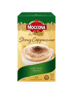 Moccona Strong Cappuccino Coffee Sachet 10 Pack x 1
